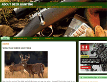 Tablet Screenshot of aboutdeerhunting.com